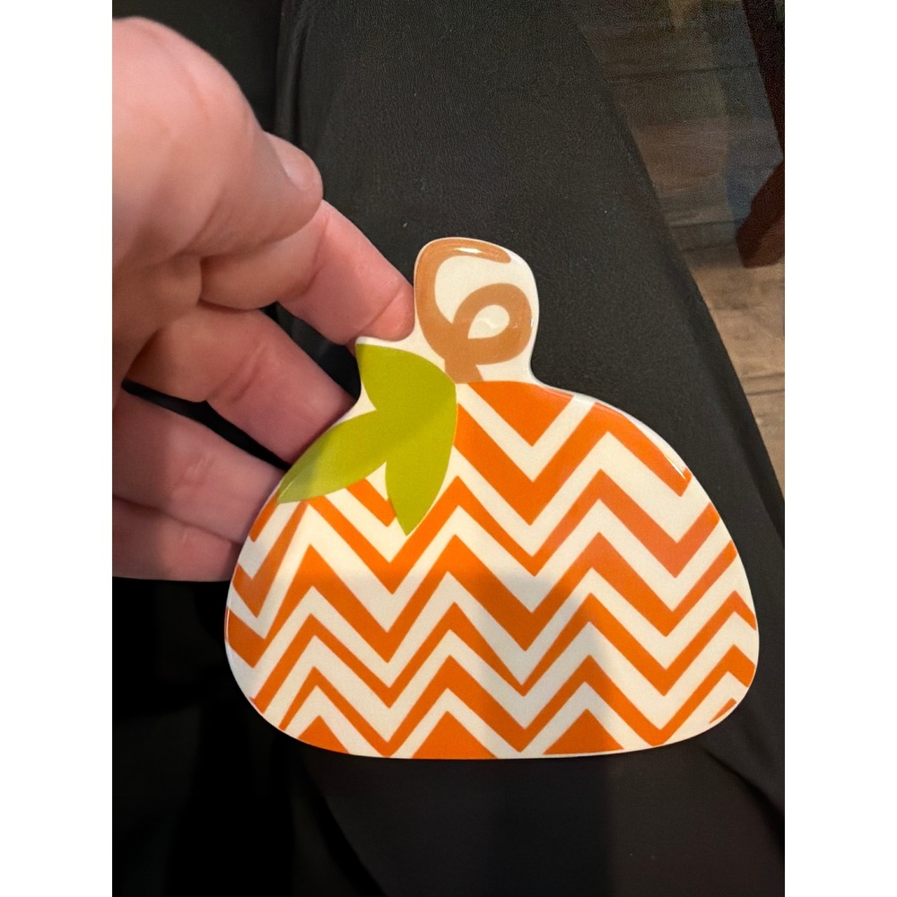 Coton Colors Happy Everything Orange Chevron Pumpkin Mini Attachment